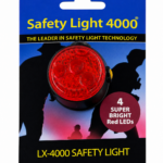 Safety Light 4000 Hands-Free Clipon Red Flashing Light (6-Pack)