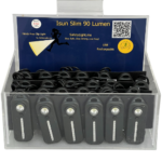 Isun Slim 90 Lumen Clipon Light Display (Case of 24) Black